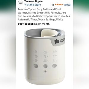 Tommee Tippee White Bottle Warmer